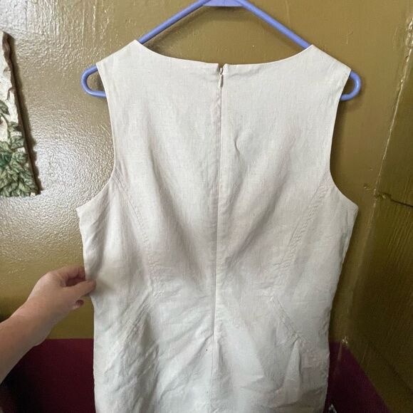 Chadwick’s size 14 Linen cotton blend sheath dress. - Picture 3 of 6